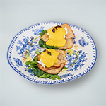 L’aprem egg benedict with Smoked turkey