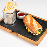 Roasted Beef baguette sandwich